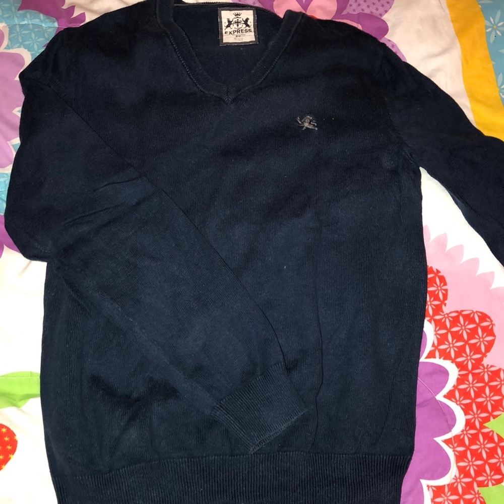 Navy Blue Express Sweater